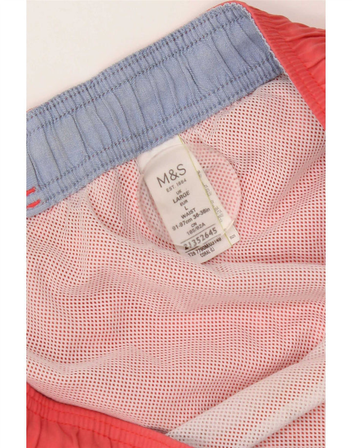 Marks & Spencer Short de bain homme grand coton rose