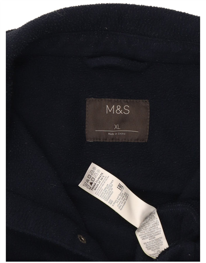 Marks & Spencer Chemise polaire homme XL bleu marine polyester