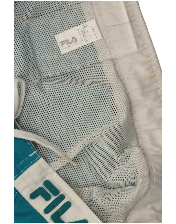 Fila Short de Bain Graphic Homme Bleu Moyen Polyester Colorblock