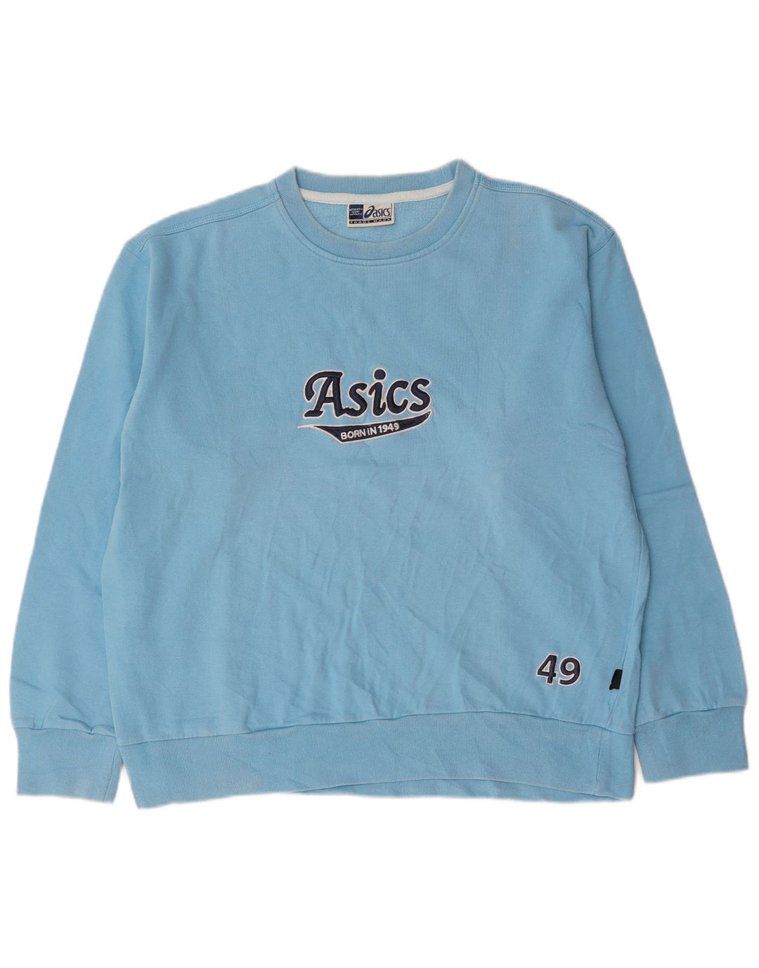 Asics Sweat-shirt graphique pour hommes, grand coton bleu