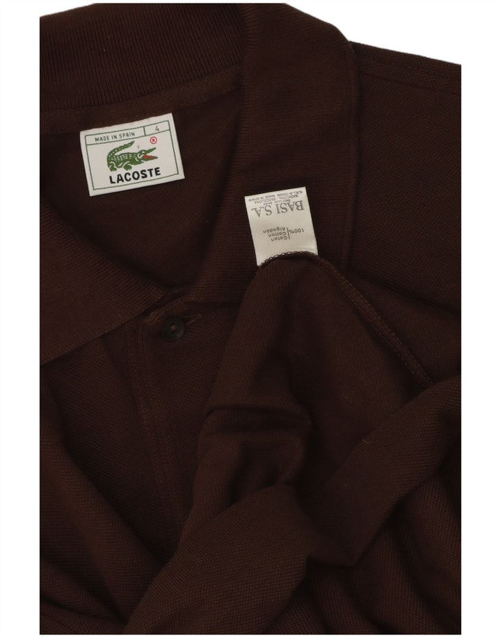 Lacoste Polo Homme Taille 4 Coton Marron Moyen