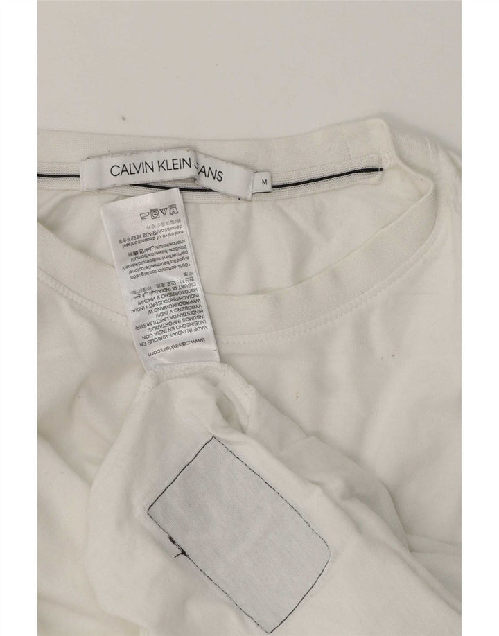 Calvin Klein Jeans T-Shirt Homme Blanc Moyen Coton