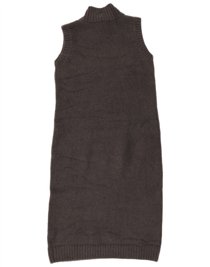 Zara Robe pull sans manches pour femme UK 44 Gris moyen