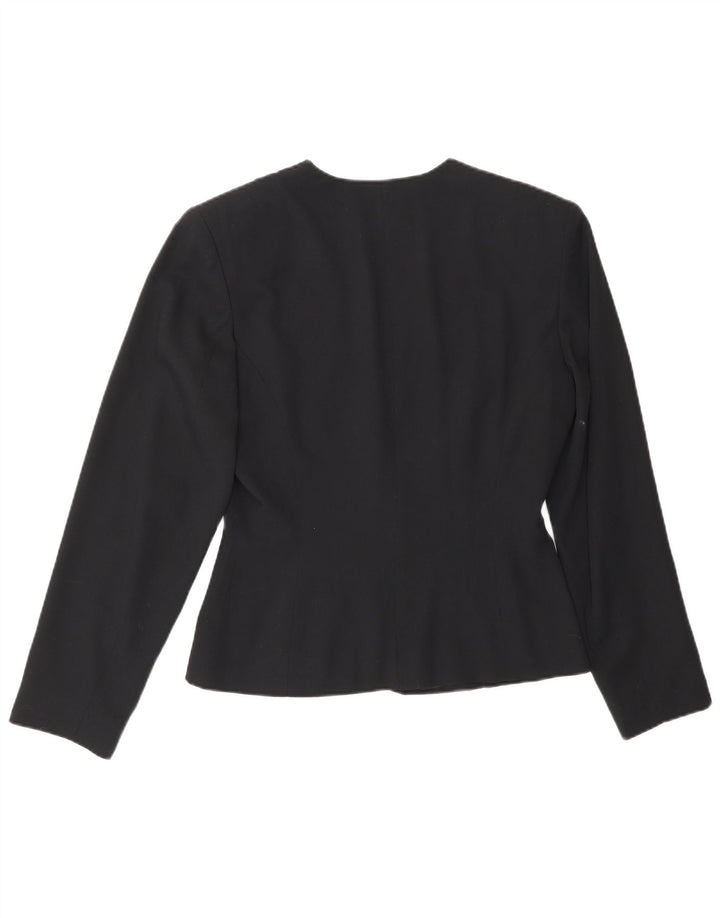 Veste blazer à 9 boutons pour femme Cartoon EU 36 petite viscose florale noire