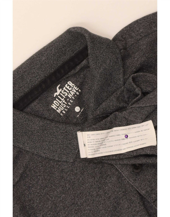 Hollister Polo Homme Petit Gris Coton