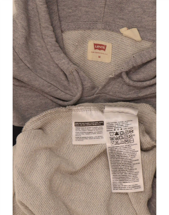 Levi's Pull à Capuche Graphique Homme Gris Moyen Coton