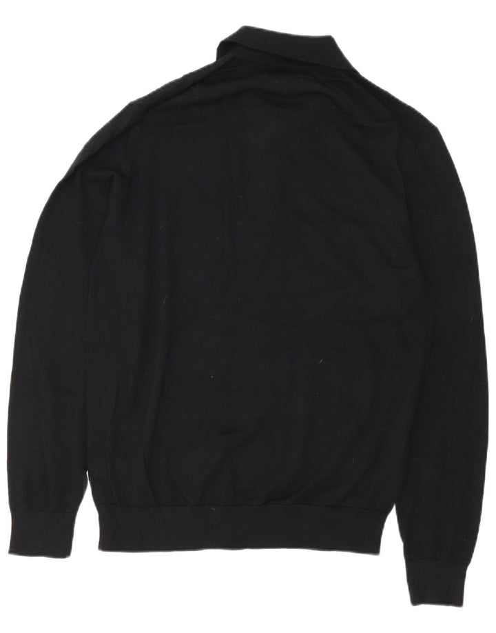 Marks & Spencer Pull à Col Polo Autograph Homme Noir Moyen