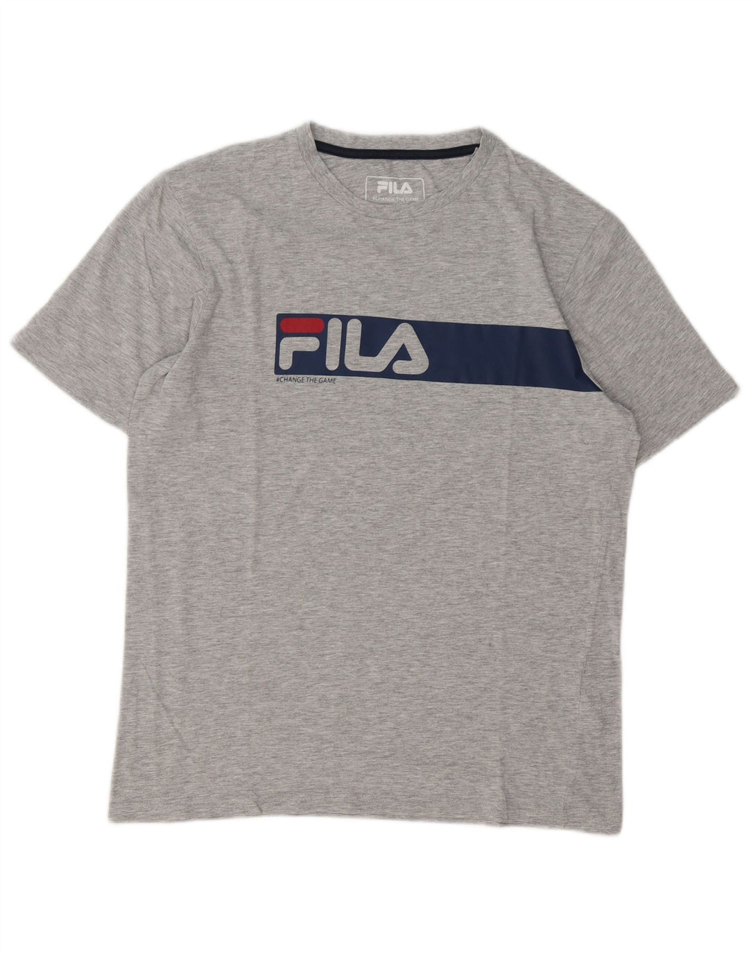 Fila T-Shirt Graphique Homme Gris Moyen Moucheté Coton