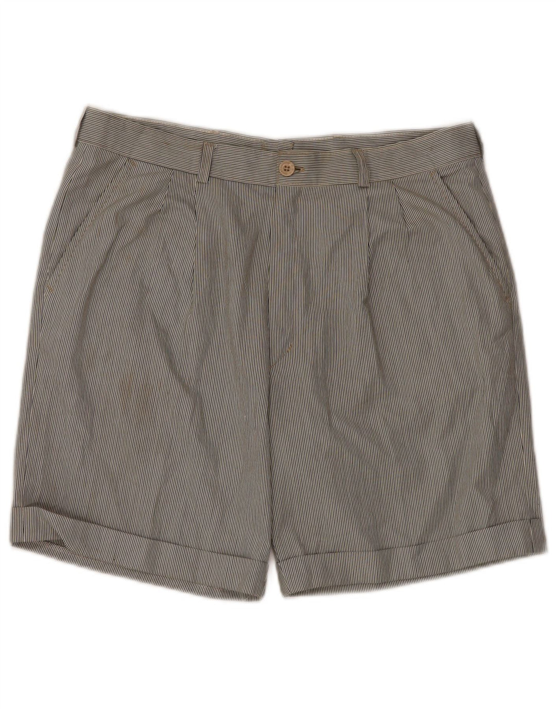 VINTAGE Short Chino Pegged Homme IT 52 XL W34 Rayures Multicolores