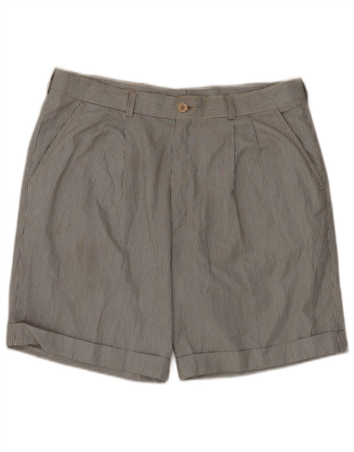 VINTAGE Short Chino Pegged Homme IT 52 XL W34 Rayures Multicolores