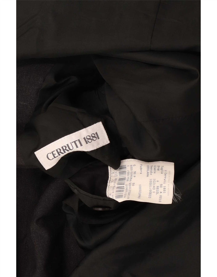 Cerruti 1881 Veste blazer à 3 boutons pour homme IT 50 Large laine noire