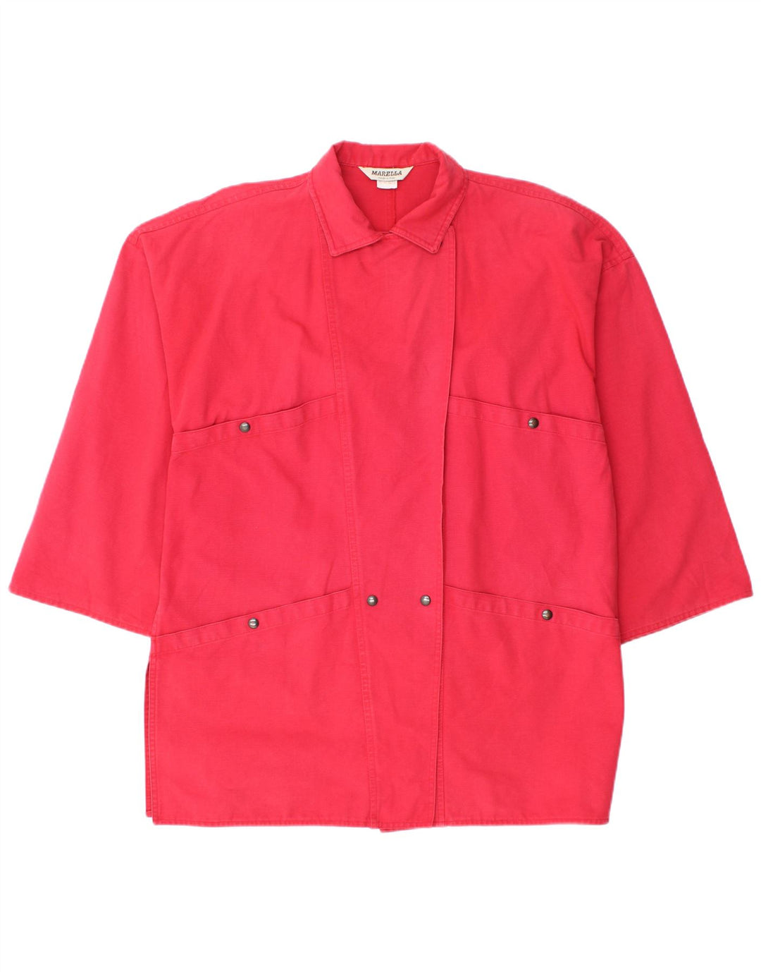 Marella Veste utilitaire surdimensionnée à manches 3/4 pour femme UK 12 Rouge moyen