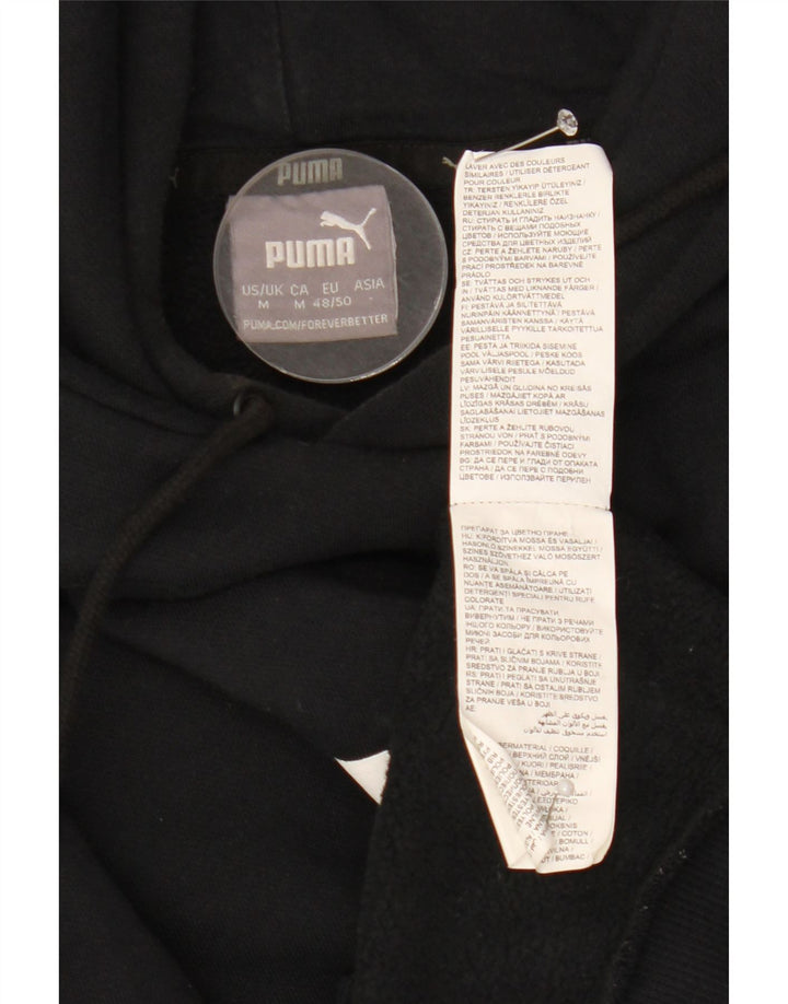 PUMA Sweat à Capuche Graphique Homme Noir Moyen Coton