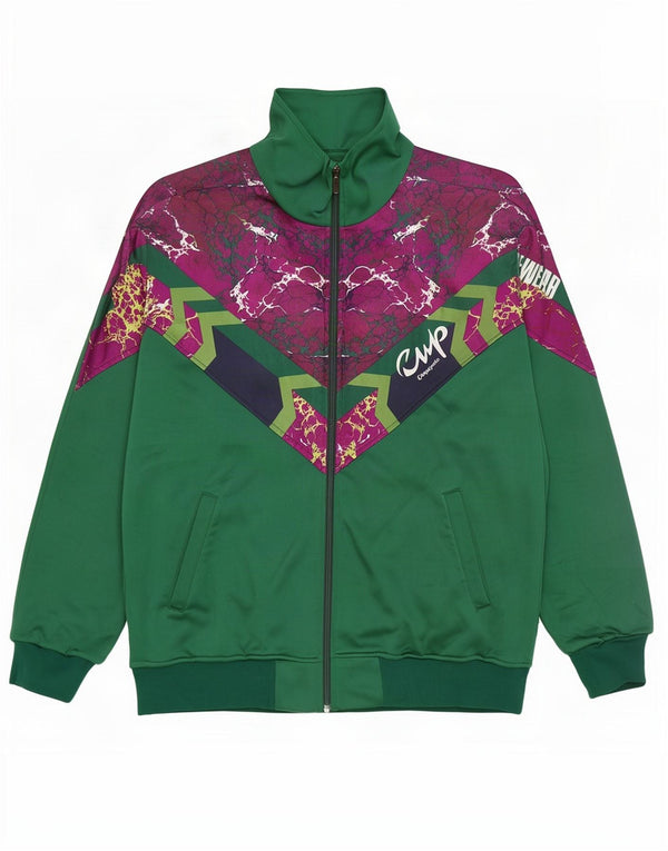 F.LLI Campagnolo Veste de survêtement pour homme IT 50 Vert moyen Colourblock