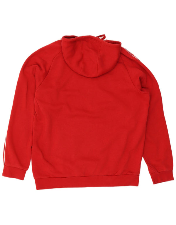 Adidas Pull à capuche pour homme XL Rouge Coton Sports
