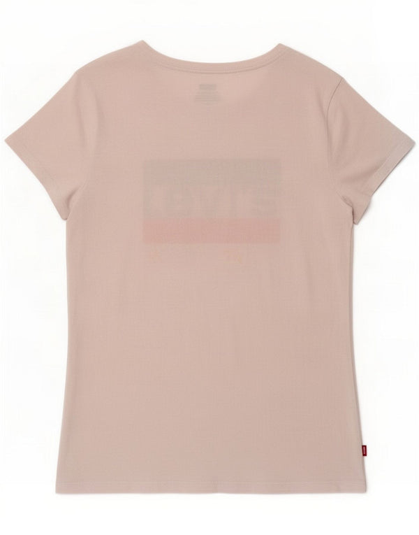 Levi's T-shirt graphique pour femme UK 12 Medium White