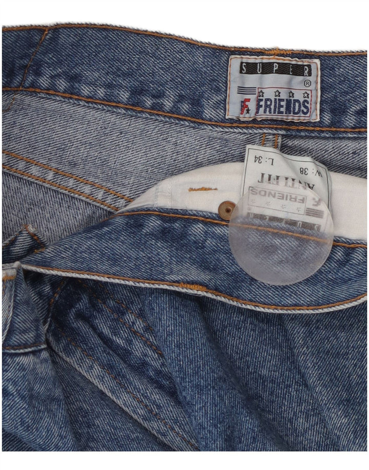 Jean droit homme vintage W38 L34 coton bleu