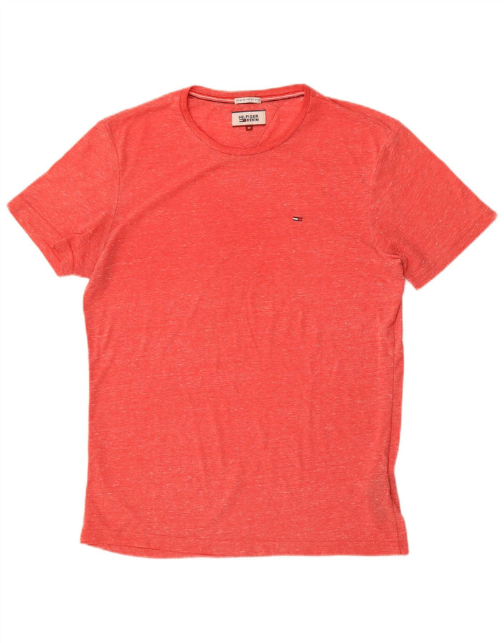 Tommy Hilfiger T-Shirt Homme Rouge Moyen Moucheté Polyester