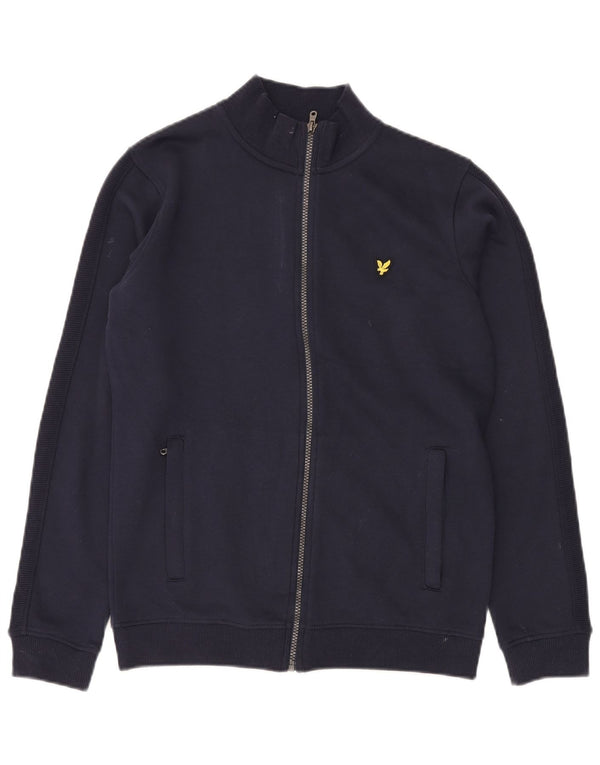 LYLE & SCOTT Veste de Survêtement Garçon 14-15 ans Bleu Marine Coton