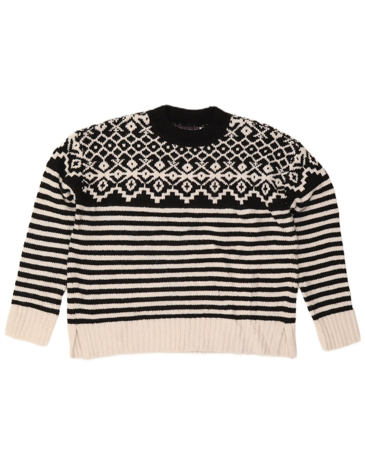 Marks & Spencer Pull à col rond pour femme UK 14 Noir moyen