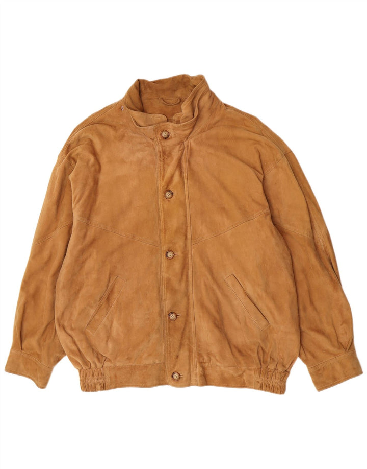 Christian Berg Veste Bomber En Daim Pour Homme IT 56 3XL Cuir Marron
