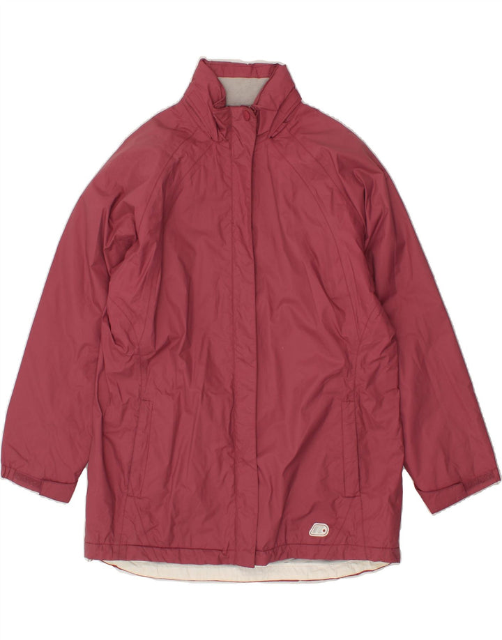K-WAY Womens Windbreaker Coat IT 44 Medium Burgundy Polyamide Vintage K-Way and Second-Hand K-Way from Messina Hembry 