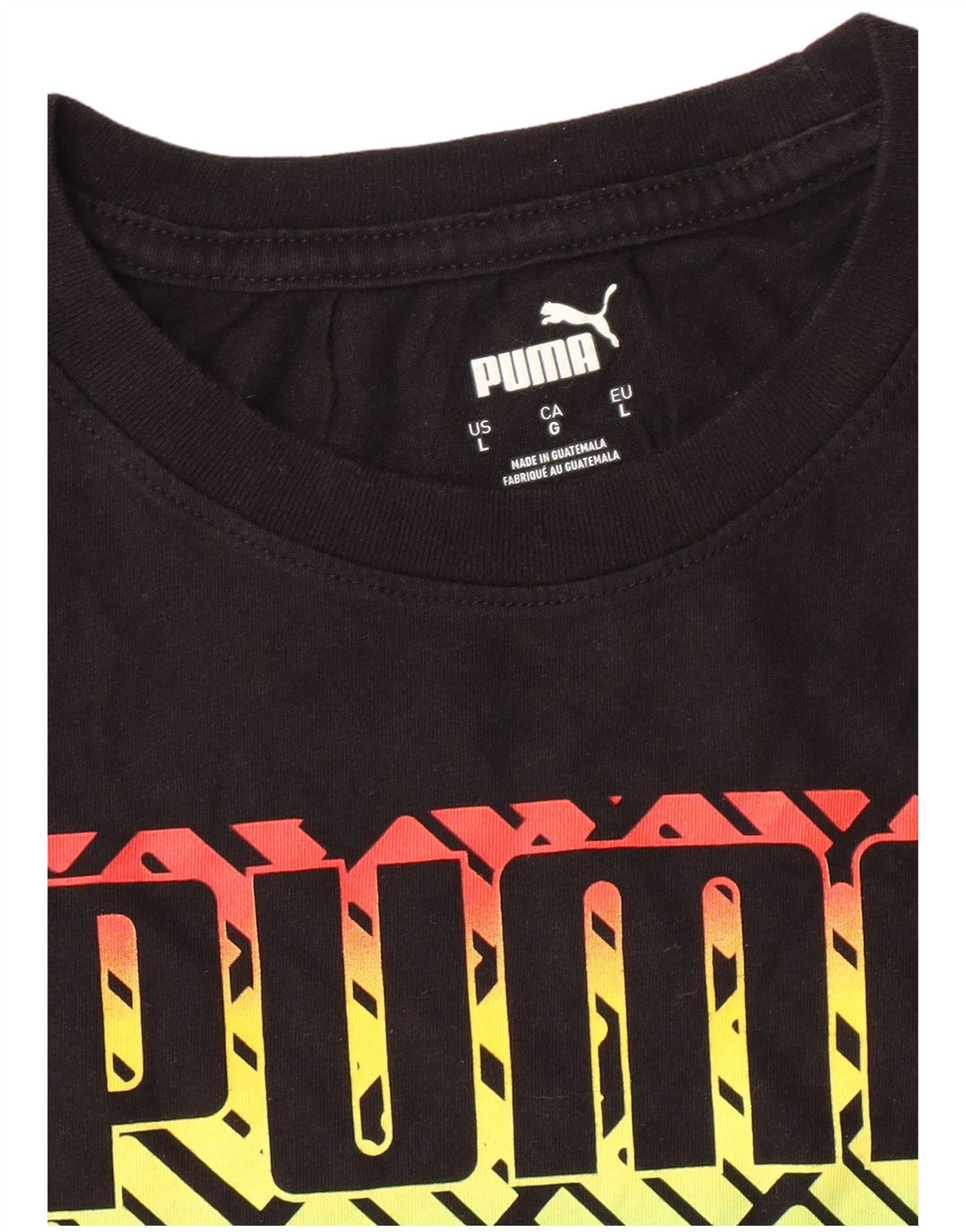 PUMA T-shirt graphique pour hommes, grand, noir