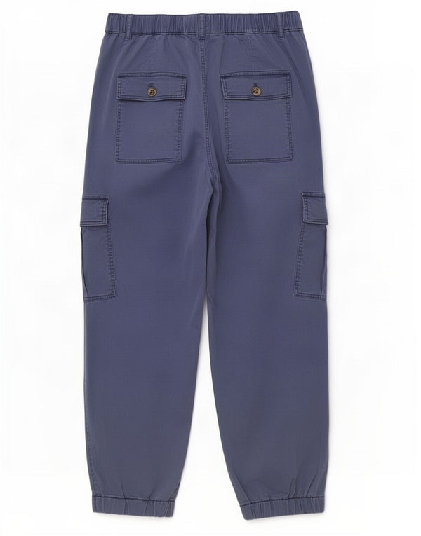 Marks & Spencer Pantalon cargo Capri pour femme UK 12 Medium W30 L21 Bleu