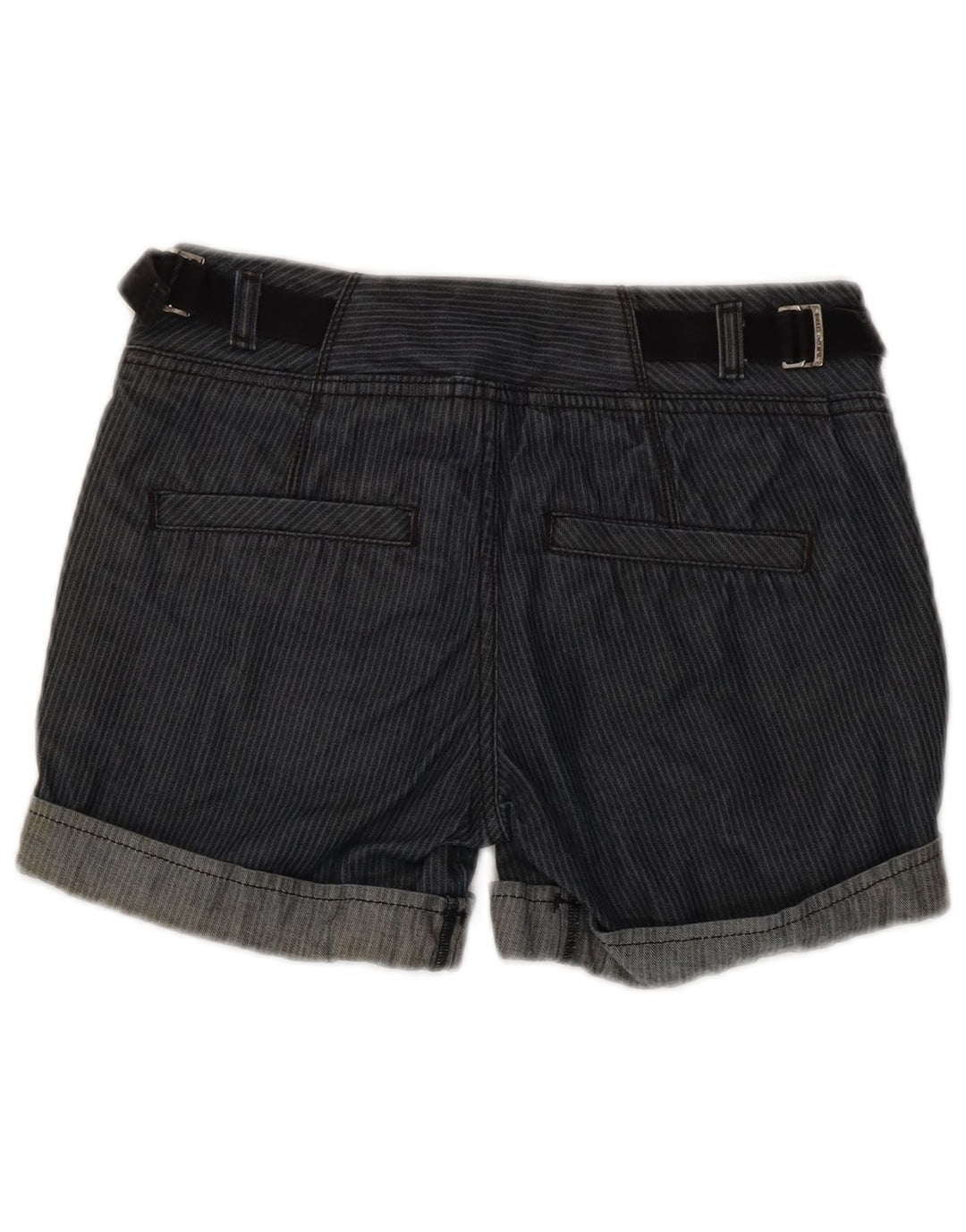 Diesel Hot Pants W26 Petit Coton Rayé Bleu Femme