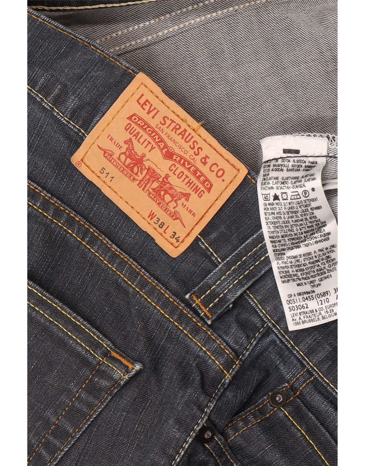 Levi's Jean Slim 511 Homme W38 L34 Bleu Marine Coton