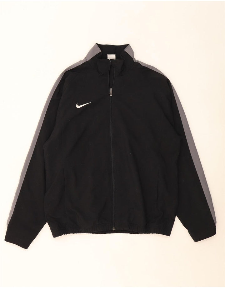 NIKE Veste de survêtement pour homme UK 38/40 Polyester color block noir moyen