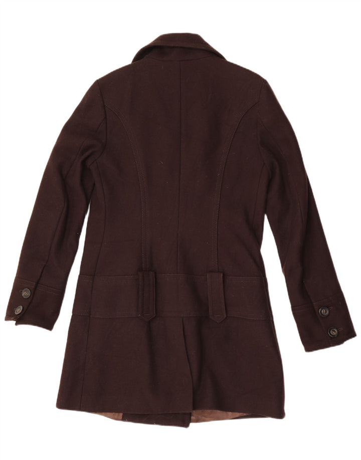Benetton Pardessus Femme IT 42 Laine Marron Moyen