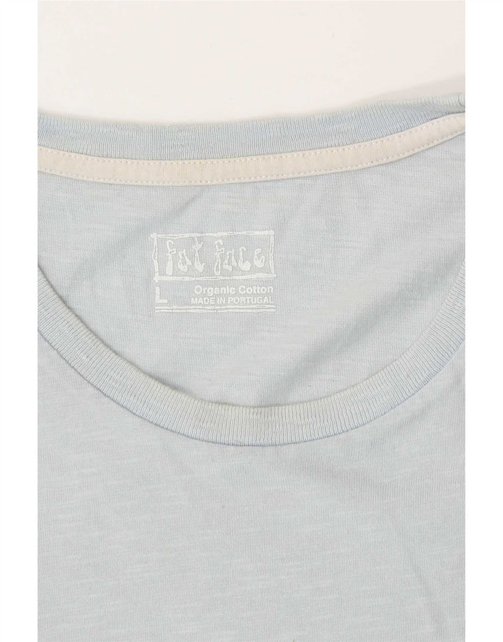 Fat Face T-Shirt Graphique Homme Grand Bleu Coton