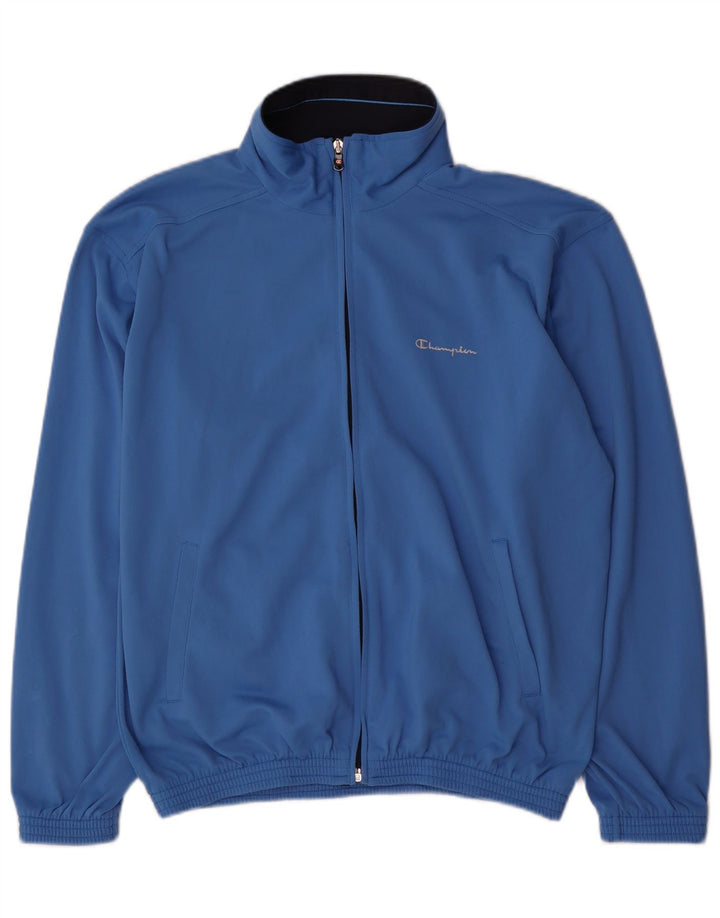 Champion Veste de Survêtement Homme Bleu Moyen Polyester