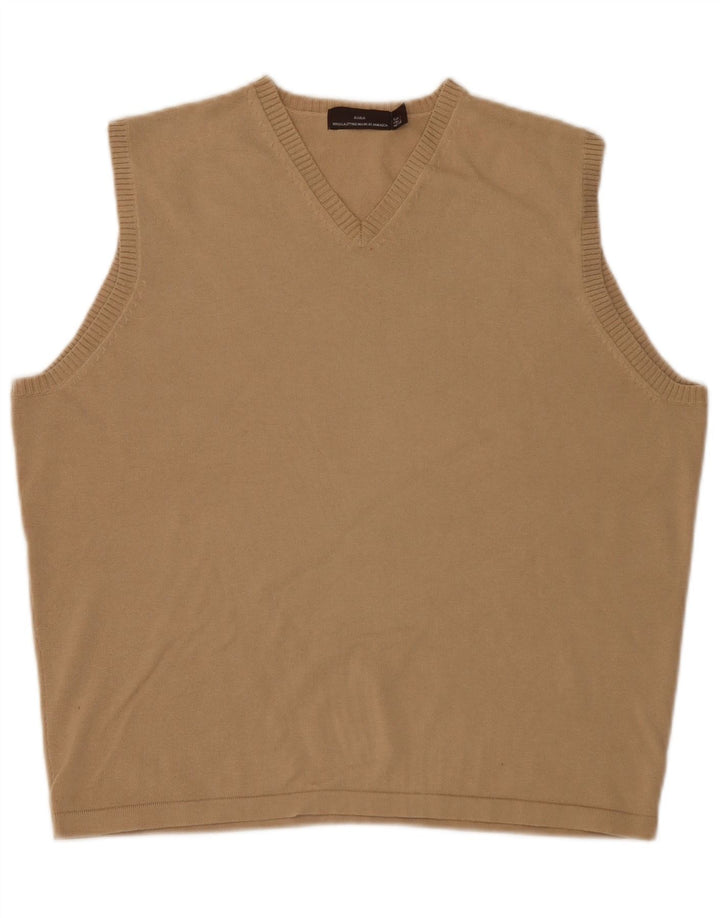 Zara Mens Vest Débardeur Grand Beige