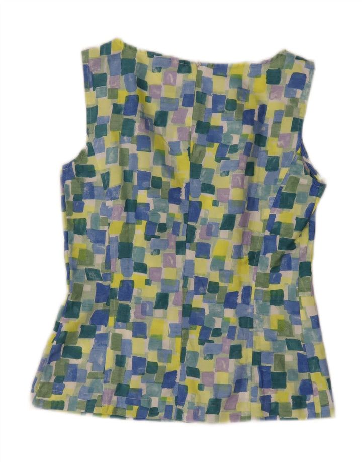 Marella Chemisier sans manches pour femme UK 10 Petit motif géométrique multicolore