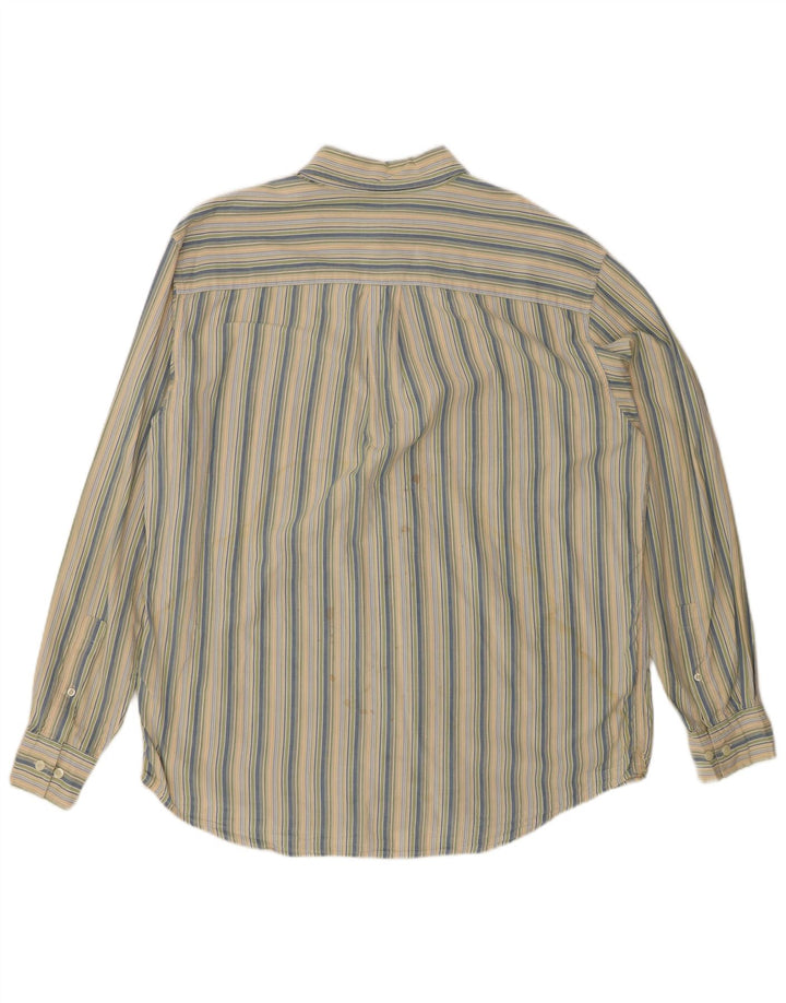 EDDIE BAUER Chemise Flanelle Homme Large Coton Rayé Multicolore