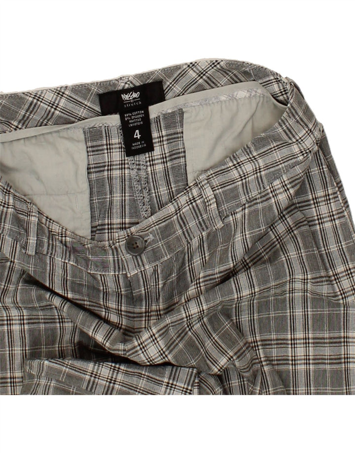MOSSIMO Womens Bermuda Shorts US 4 Small W30  Grey Check Cotton Vintage Mossimo and Second-Hand Mossimo from Messina Hembry 