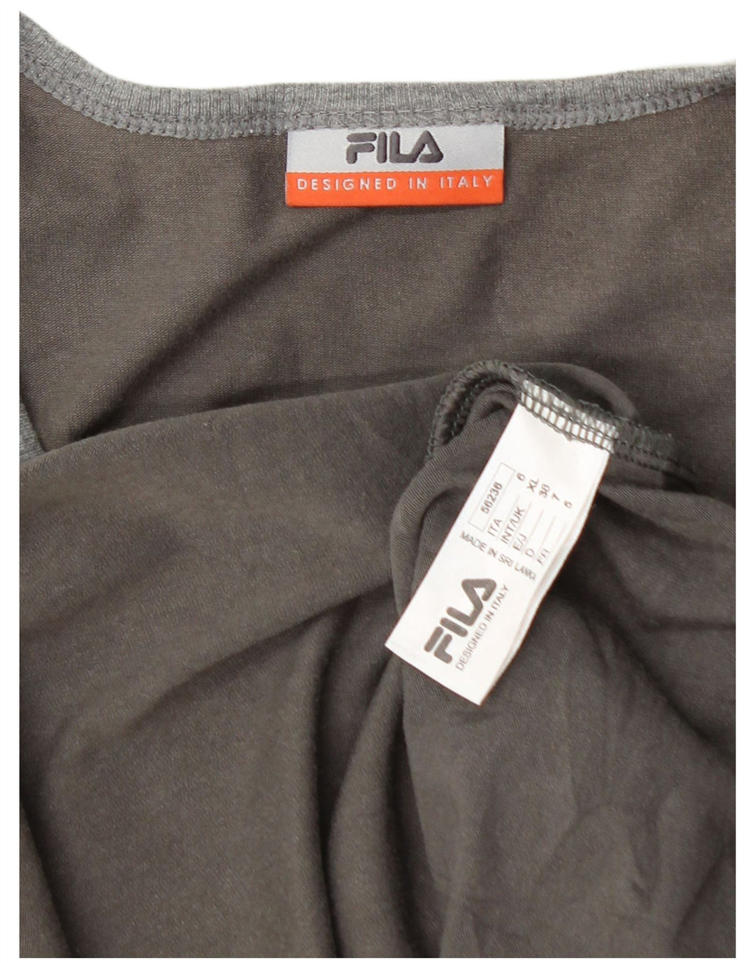 FILA T-Shirt Homme Top XL Gris Coton