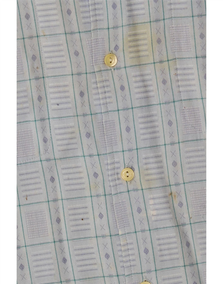 Wampum Chemise à carreaux pour homme Small Bleu Fair Isle