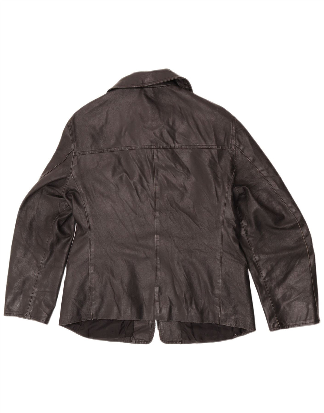 Sasch Veste en cuir pour femme UK 14 Grand cuir noir