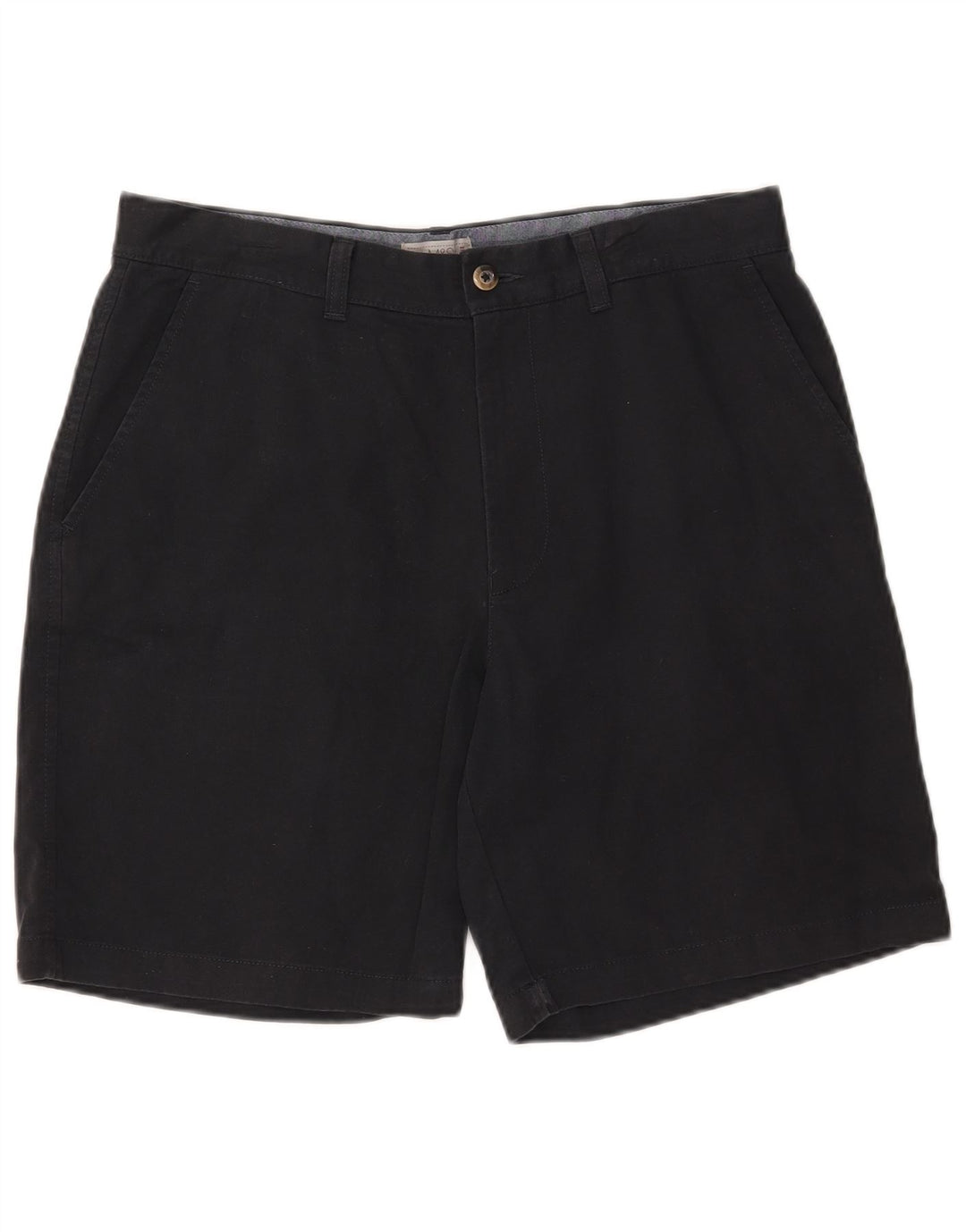 Marks & Spencer Short Chino Homme W36 Large Bleu Marine Coton
