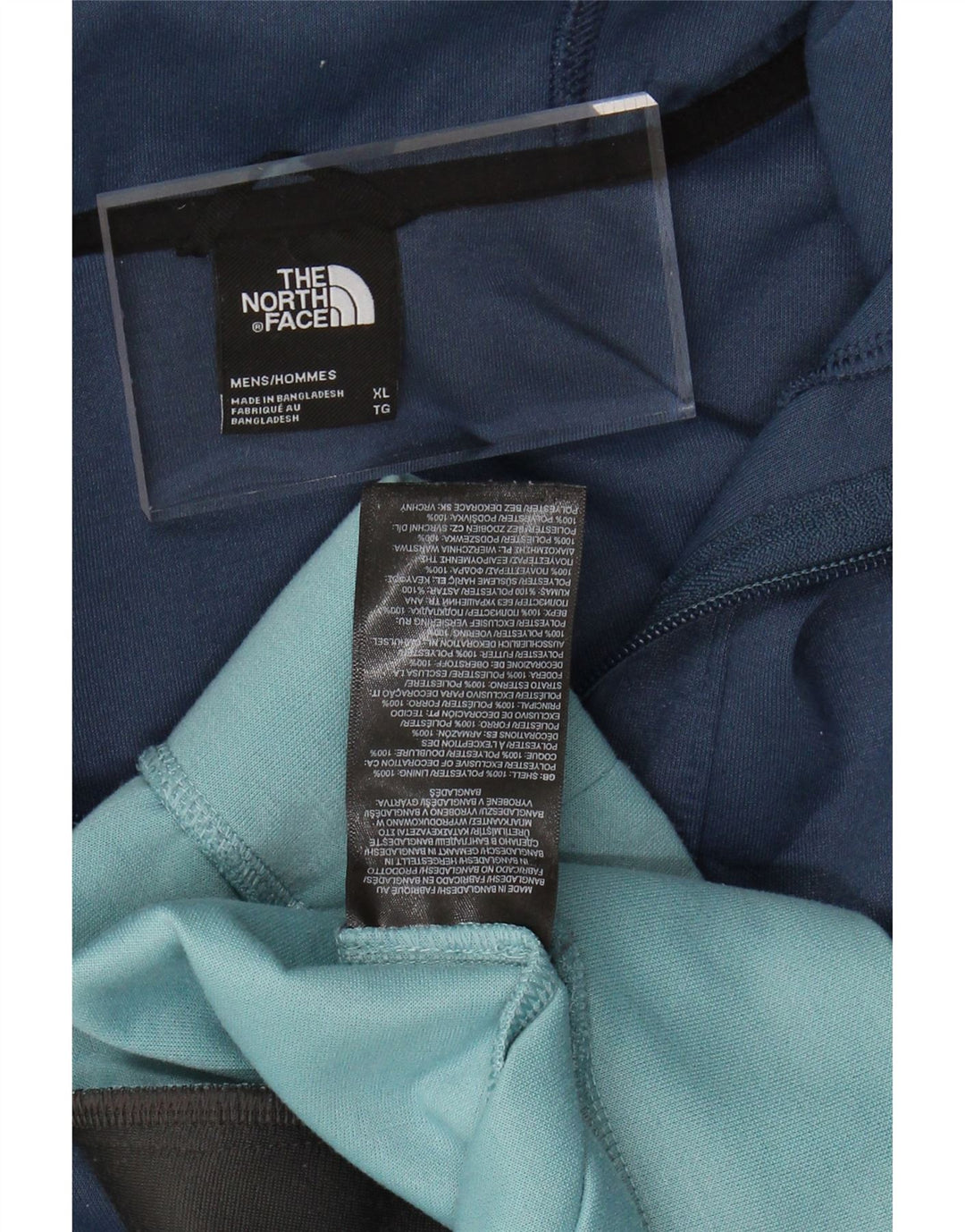 THE NORTH FACE Pull à capuche zippé pour homme XL Bleu marine Colourblock