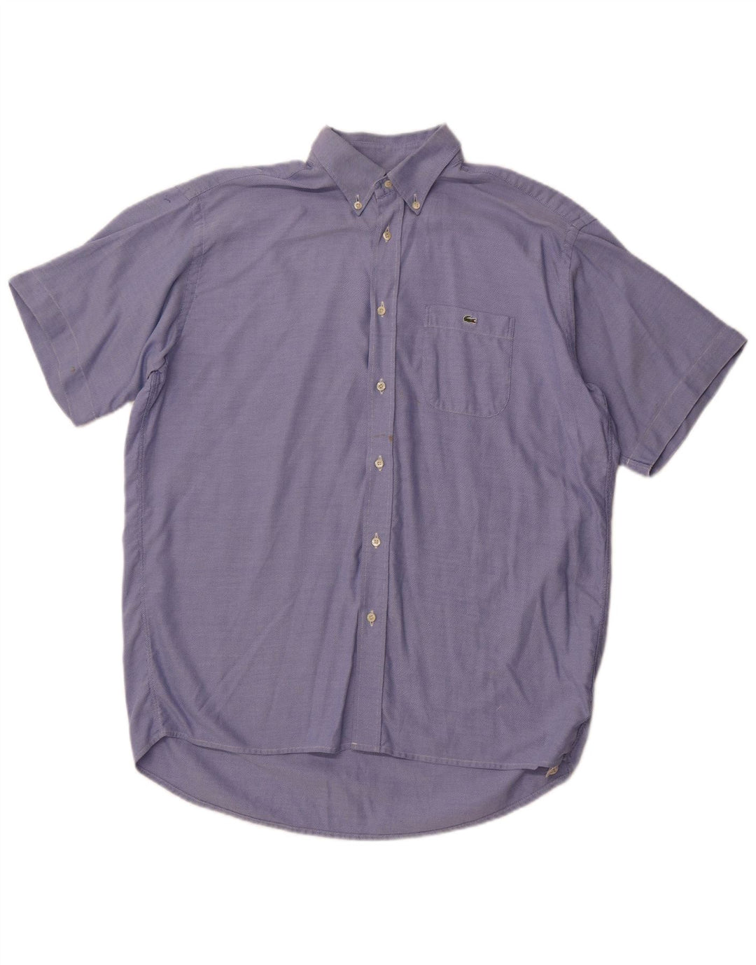 LACOSTE Chemise à manches courtes homme taille 41 grand coton bleu