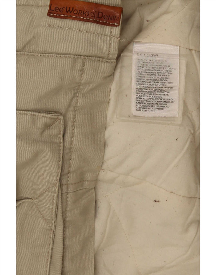 Lee Veste utilitaire pour femme UK 14 Coton beige moyen