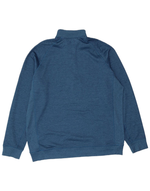 Under Armour Sweat-shirt à col zippé pour homme XL Bleu