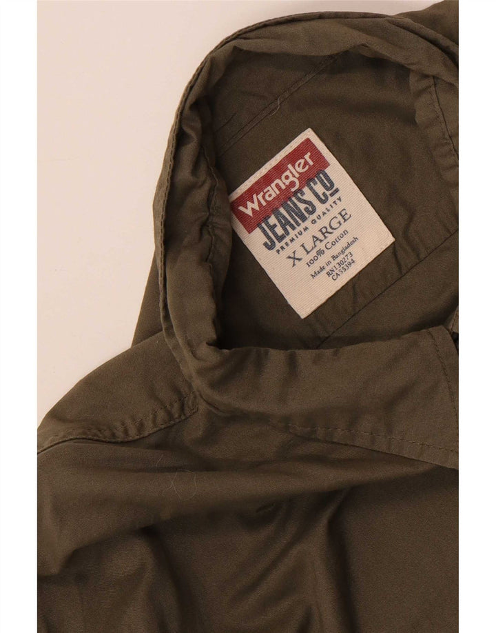 Wrangler Chemise Homme XL Kaki Coton