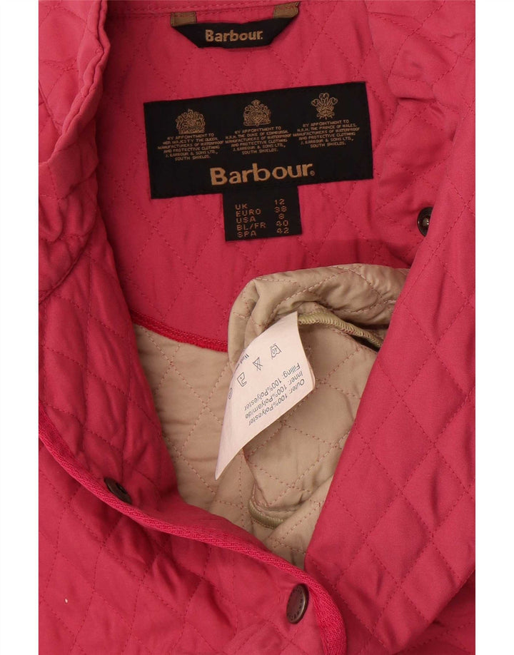 Barbour Gilet matelassé pour femme UK 12 Polyester rose moyen