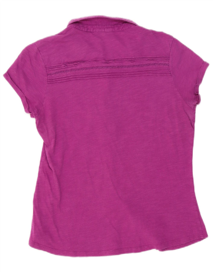 Chemise à manches courtes White Stuff pour femme UK 12 Coton violet moyen