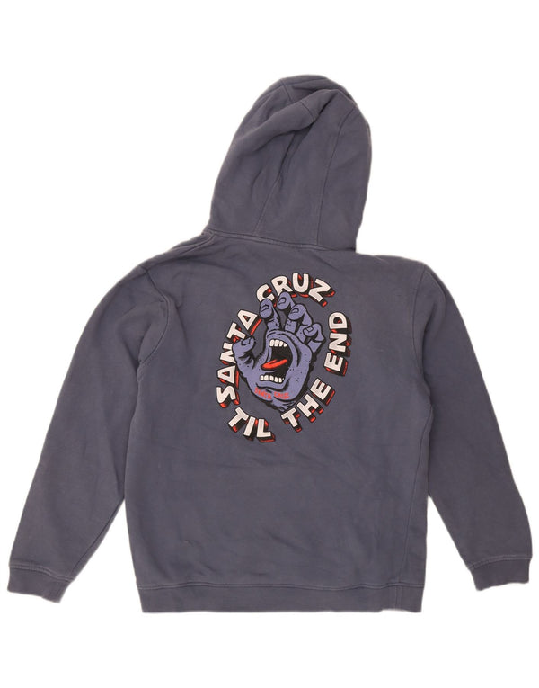 Santa Cruz Pull à capuche graphique pour femme UK 14 Bleu moyen Coton